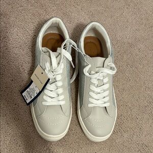 White and Gray Sneakers